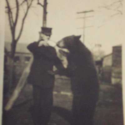 Man with bear