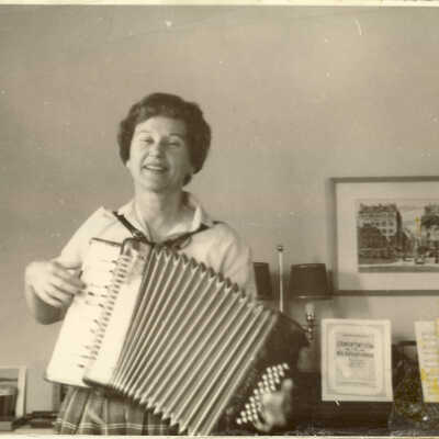 Woman with accordian