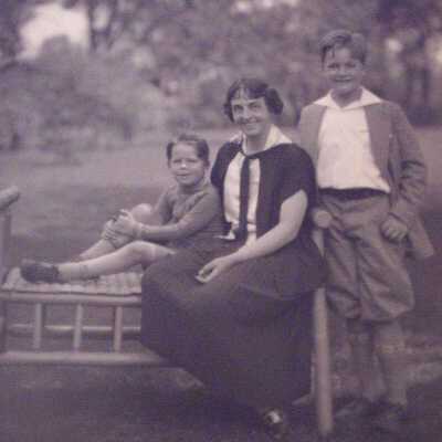 Boy and girl outside