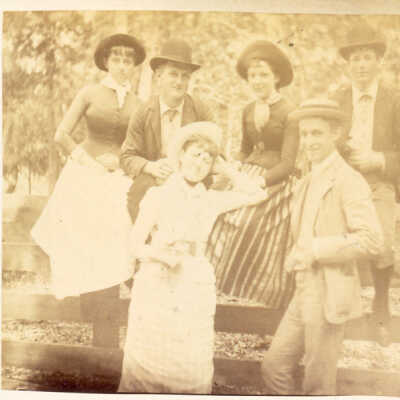 Group of young men and women