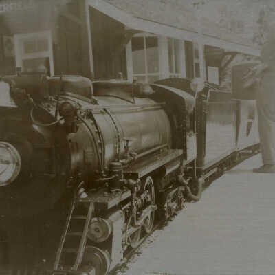 Stanely Wells Collection of Donnelly's Trains at his farm