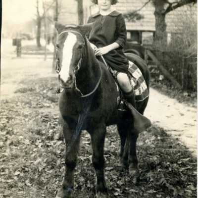Hazel Swanton on pony - proof