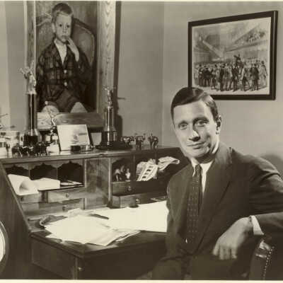 Mr. William H. Rentschler at his desk