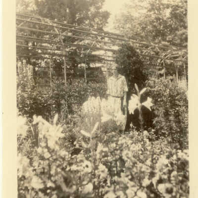 Grace McGann in the Garden