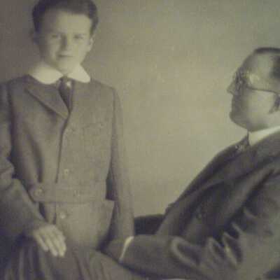 Ezra Warner with son