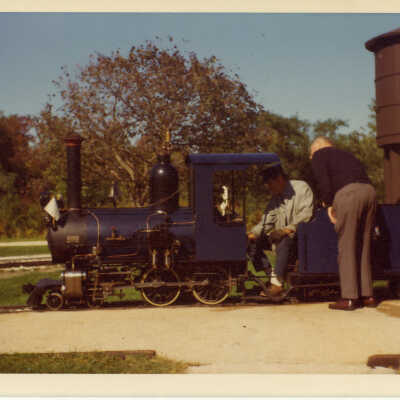 Stanely Wells Collection of Donnelly's Trains at his farm