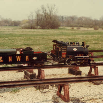 Stanely Wells Collection of Donnelly's Trains at his farm