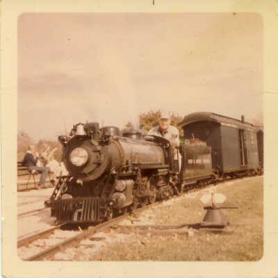 Stanely Wells Collection of Donnelly's Trains at his farm