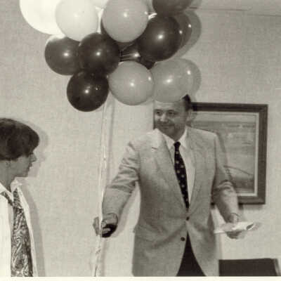 Woman Receives Balloons