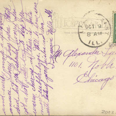 postcard verso