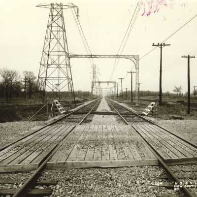View south at Old Mill Road