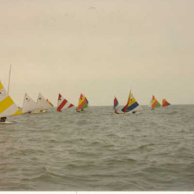 Racing sailboats: Copyright: Lake Forest-Lake Bluff Historical Society