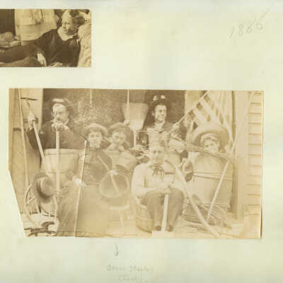 Two photographs - actors