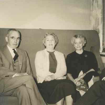 Photo of Edward Ryerson, Harriet McClure Stuart, Nora Ryerson, and R. Douglas Stuart
