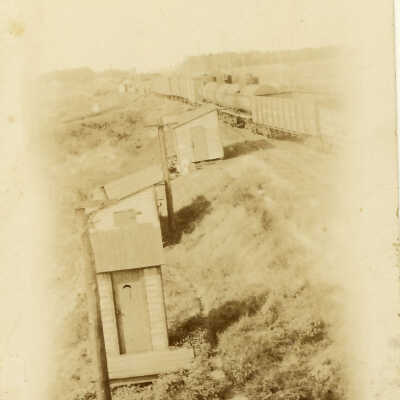 Stanely Wells Collection of Donnelly's Trains at his farm