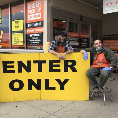 "Entrance at Home Depot"