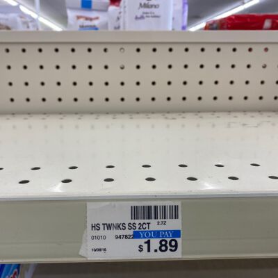 "Out of Twinkies"