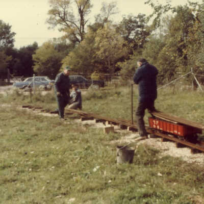Stanley Wells Collection of Donnelly's Trains at his farm