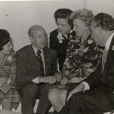 Robert McClory campaigning