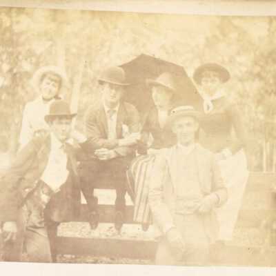 Group of young men and women