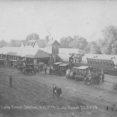 Lake Forest Station, 5:55 P.M., Lake Forest, ILL, 1909