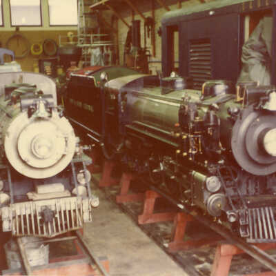 Stanley Wells Collection of Donnelly's Trains at his farm