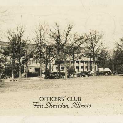 Postcard - Officer's Club, Fort Sheridan