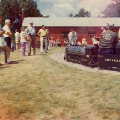 Stanely Wells Collection of Donnelly's Trains at his farm