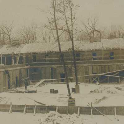 Photograph of Villa Turicum Outhouse Construction
