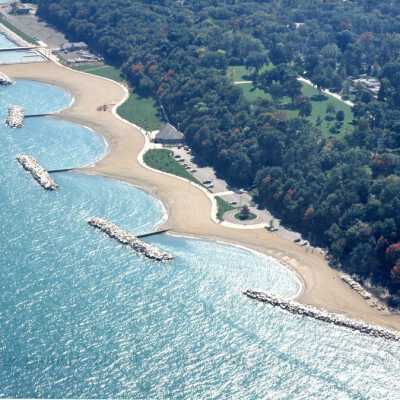 Forest Park Beach aerial