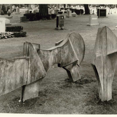 Sculpture at Lake Forest Cemetery