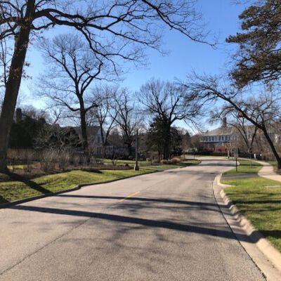 "Illinois Road at 4:30 PM - no traffic"