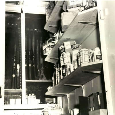 Police department office interior
