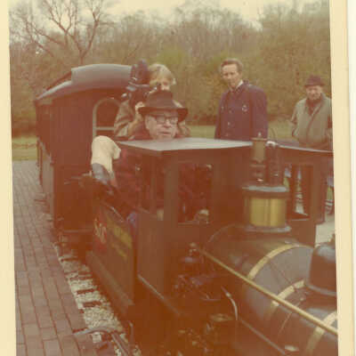 Stanely Wells Collection of Donnelly's Trains at his farm