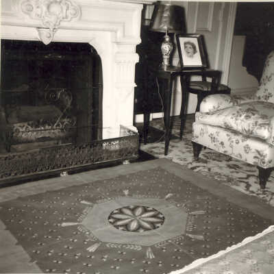 Fireplace in Quinlan home