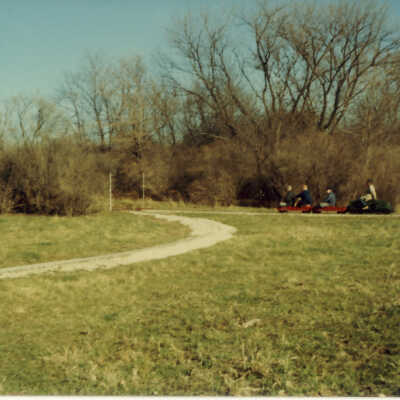 Stanely Wells Collection of Donnelly's Trains at his farm