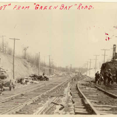 Looking east from "Green Bay" Road