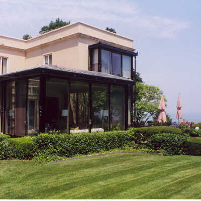 View of Edward Byron Smith house and porch from the south