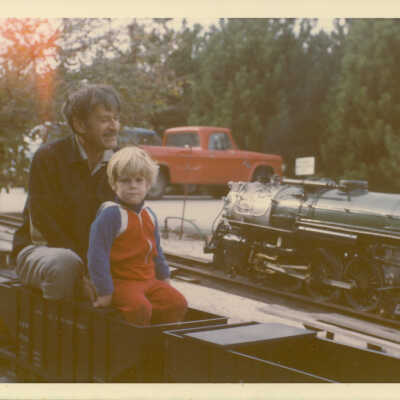 Stanely Wells Collection of Donnelly's Trains at his farm