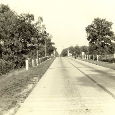 Half Day Road, looking east