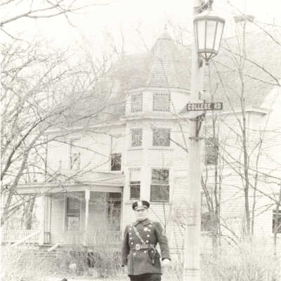 Police officer on College Road