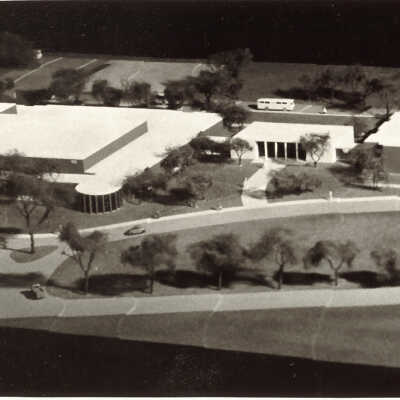 Photograph of 3-D model for Deerpath School