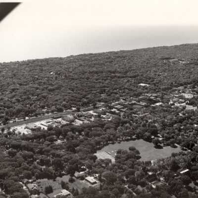 Aerial view of Lake Forest Business District