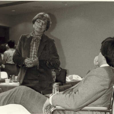 Discussion Between Two Women and a Man