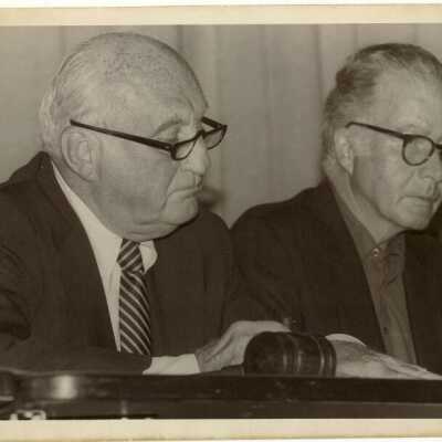 Mayor Gerhard E. Seidel and Alderman John L. Hennessy