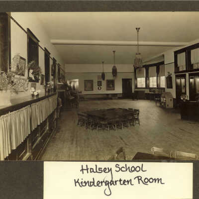 Halsey School kindergarten room