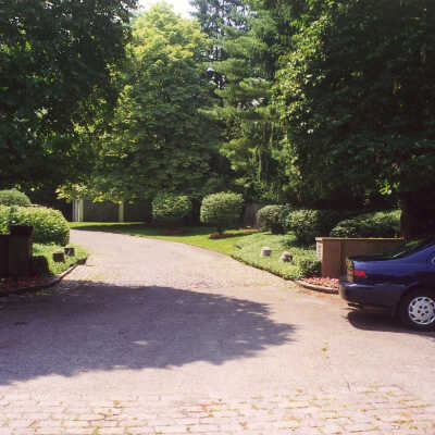 View of driveway of the Edward Byron Smith house