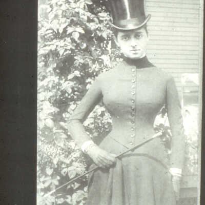 Grace Farwell in her riding habit