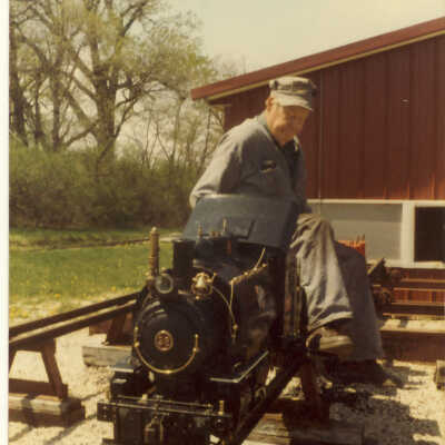 Stanely Wells Collection of Donnelly's Trains at his farm