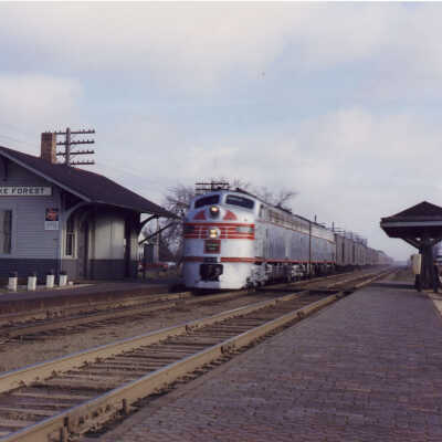 West Lake Forest Train Station and Train